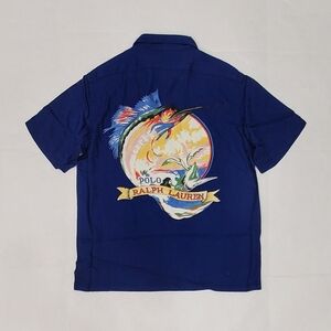 Polo by Ralph Lauren Men's Navy Graphic Shirt